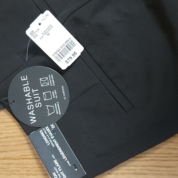 00 Washable Women's Black Suit Pants - Picture 3 of 5
